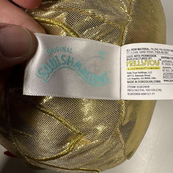 Squishmallows Disney Lumiere Candle 8” Plush Gold Costume HTF SQK0908 - Picture 9 of 14
